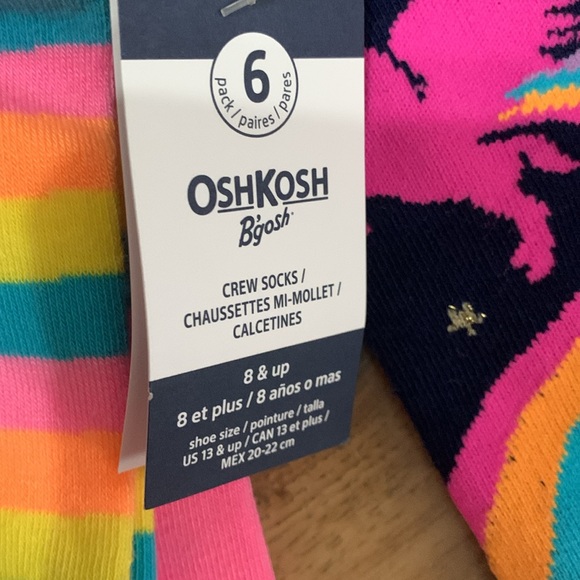 Oshkosh Bgosh socks NWT 8 and up kids - Picture 6 of 7
